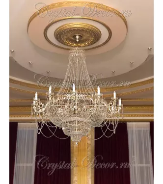 Люстра Хрустальная Свеча в интерьере
